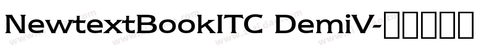 NewtextBookITC DemiV字体转换